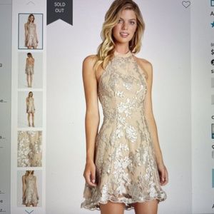 Dress the Population Abbie halter dress